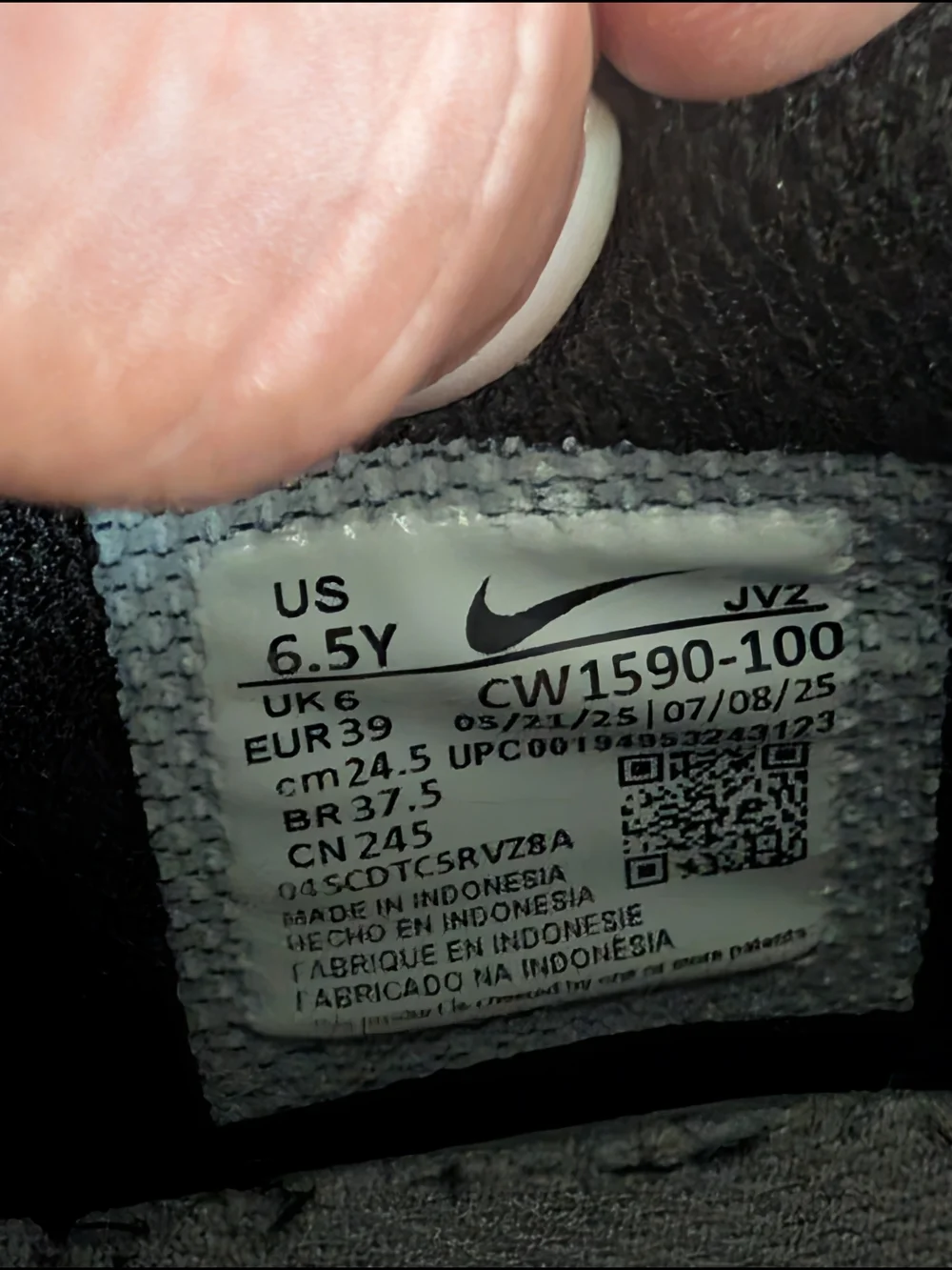Nike Black and White Low-Top Sneakers Panda